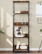 vidaXL Етажерка за книги опушен дъб 50x33x153 см инженерно дърво
