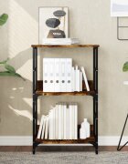 vidaXL Етажерка за книги опушен дъб 50x33x82 см инженерно дърво