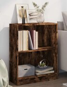 vidaXL Етажерка за книги опушен дъб 60x24x76 см инженерно дърво