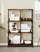 vidaXL Етажерка за книги опушен дъб 785x33x1175 см инженерно дърво