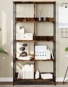 vidaXL Етажерка за книги опушен дъб 785x33x153 см инженерно дърво