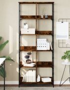 vidaXL Етажерка за книги опушен дъб 785x33x1885 см инженерно дърво