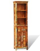 vidaXL Етажерка за книги ргенерирана дървесина масив винтидж