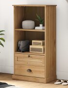 vidaXL Етажерка за книги VIGO 60x35x1145 см бор масив