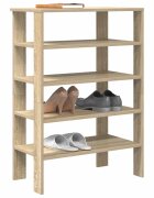 vidaXL Етажерка за обувки дъб сонома 61x32x875 см инженерно дърво