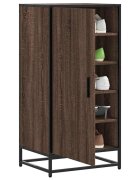 vidaXL Етажерка за обувки кафяво дъб 48x38x975 см инженерно дърво