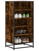 vidaXL Етажерка за обувки опушен дъб 48x38x975 см инженерно дърво