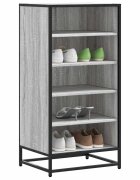 vidaXL Етажерка за обувки сив сонома 48x38x975 см инженерно дърво