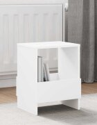 vidaXL Етажерка за списания 2 бр. Бяло 35 x 30 x 45 см