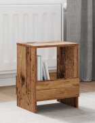 vidaXL Етажерка за списания 2 бр. Старо дърво 35 x 30 x 45 см