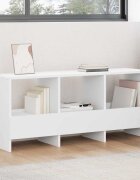 vidaXL Етажерка за списания Бяло 102 x 30 x 45 см