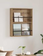 vidaXL Етажерка за списания Дъб 60 x 12 x 70 см Инженерна дървесина