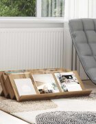 vidaXL Етажерка за списания Дъб 90 x 53 x 285 см Инженерна дървесина