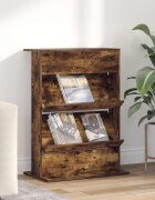 vidaXL Етажерка за списания Димян дъб 70 x 41 x 96 см