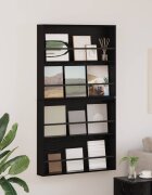 vidaXL Етажерка за списания с рафт 2 бр. Черния дъб 80 x 12 x 70 см