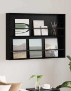 vidaXL Етажерка за списания с рафт Черния дъб 100 x 12 x 70 см