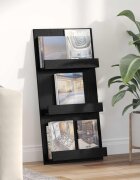 vidaXL Етажерка за списания с рафт Черния дъб 51 x 11 x 102 см