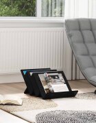 vidaXL Етажерка за списания с рафт Черния дъб 53 x 40 x 285 см