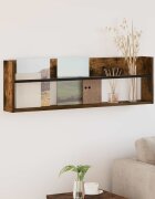 vidaXL Етажерка за списания с рафт Димян дъб 100 x 12 x 30 см