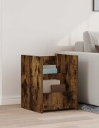 vidaXL Етажерка за списания с рафт Димян дъб 35 x 35 x 45 см