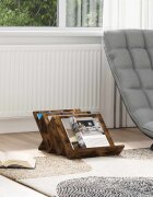 vidaXL Етажерка за списания с рафт Димян дъб 53 x 40 x 285 см