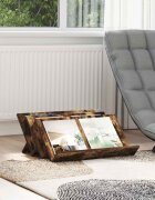 vidaXL Етажерка за списания с рафт Димян дъб 65 x 53 x 285 см