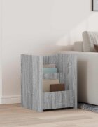 vidaXL Етажерка за списания с рафт Сив Сонома 35 x 35 x 45 см