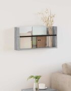 vidaXL Етажерка за списания с рафт Сив Сонома 60 x 12 x 30 см