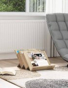 vidaXL Етажерка за списания с рафт Сонома дъб 53 x 40 x 285 см