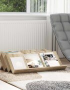 vidaXL Етажерка за списания с рафт Сонома дъб 90 x 53 x 285 см