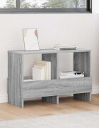 vidaXL Етажерка за списания Сив Сонома 685 x 30 x 45 см