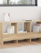vidaXL Етажерка за списания Сонома дъб 102 x 30 x 45 см