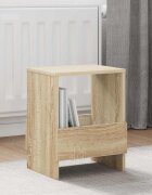 vidaXL Етажерка за списания Сонома дъб 35 x 30 x 45 см