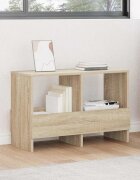 vidaXL Етажерка за списания Сонома дъб 685 x 30 x 45 см