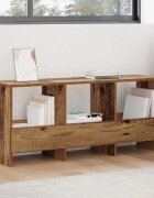 vidaXL Етажерка за списания Старо дърво 102 x 30 x 45 см