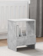 vidaXL Етажерка за списания Циментено сиво 35 x 30 x 45 см