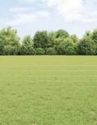 vidaXL Евро ограда с пост 25 x 04 m Поцинкована стомана Сребристо