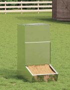 vidaXL Фидер за свине Сребрист 55 x 38 x 76 см 20 kg