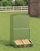 vidaXL Фидер за свине Сребрист 55 x 51 x 915 см 20 kg