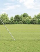 vidaXL Фиксация на терен - сварено мрежа 25 x 16 м Сребристо Мрежа