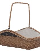 vidaXL Firewood Basket with Handle 615x465x58 cm Brown Willow