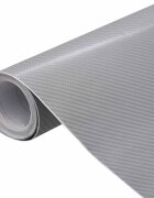 vidaXL Фолиа за кола 2 бр 4D сребристи 100x150 см
