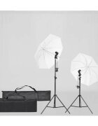 vidaXL Фотографски комплект за студио с комплект лампи и фон