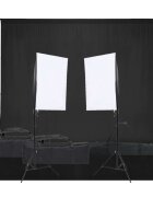 vidaXL Фотографски комплект за студио с комплект лампи и фон