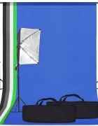 vidaXL Фотографски комплект за студио със софтбокс светлини и фонове