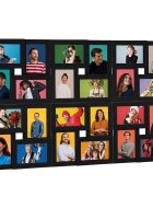 vidaXL Фоторамка колаж за 24 снимки (10х15 см) черна МДФ