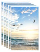 vidaXL Фоторамки за колаж 5 бр за стена/маса бели 13x18 см MDF