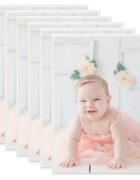 vidaXL Фоторамки за колаж 5 бр за стена/маса сребристи 70x90 см МДФ