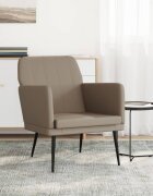 vidaXL Фотьойл капучино 61x78x80 см изкуствена кожа