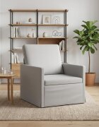 vidaXL фотьойл Облачно сиво 70 x 81 x 82 см Текстил